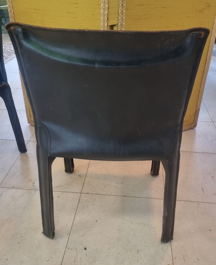 Chaises en cuir de M Bellini