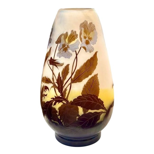 Emile Gallé  Vase "Aux Pensées"