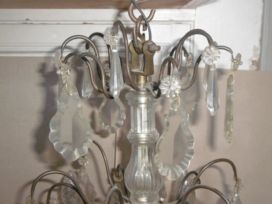 Lampadario in cristallo Luigi XV