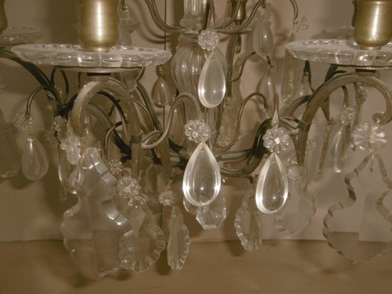 Lampadario in cristallo Luigi XV