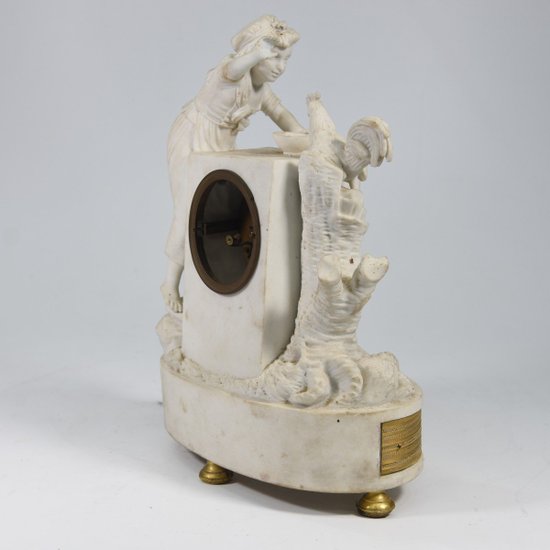 Louis XVI Biscuit Pendulum 18th Century Wire Movement