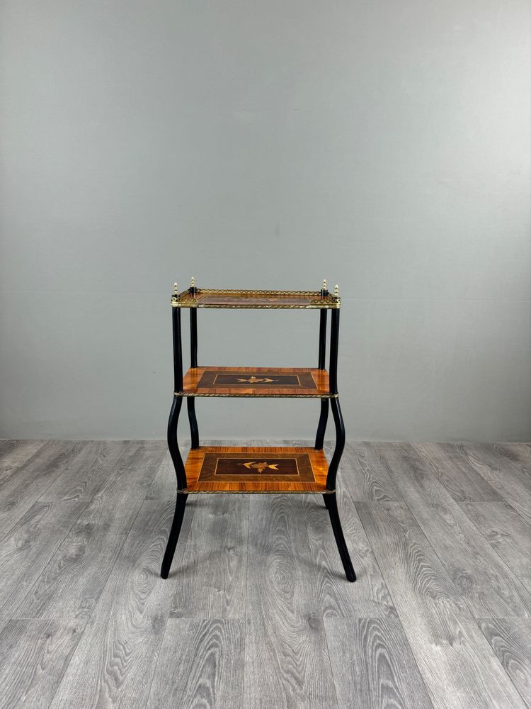 Scaffale intarsiato, stile Napoleone III, XIX secolo