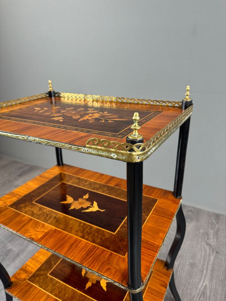 Scaffale intarsiato, stile Napoleone III, XIX secolo