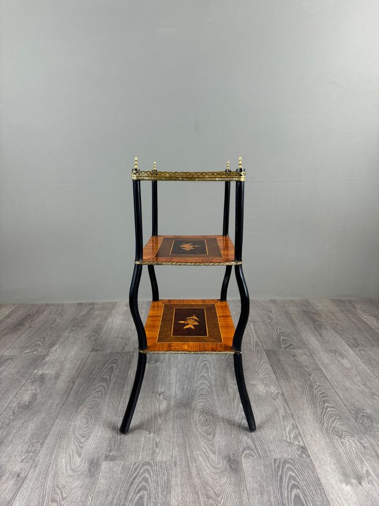 Scaffale intarsiato, stile Napoleone III, XIX secolo