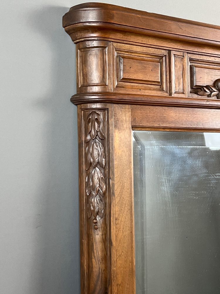 Miroir en bois sculpté, fin XIXe / début XXe siècle