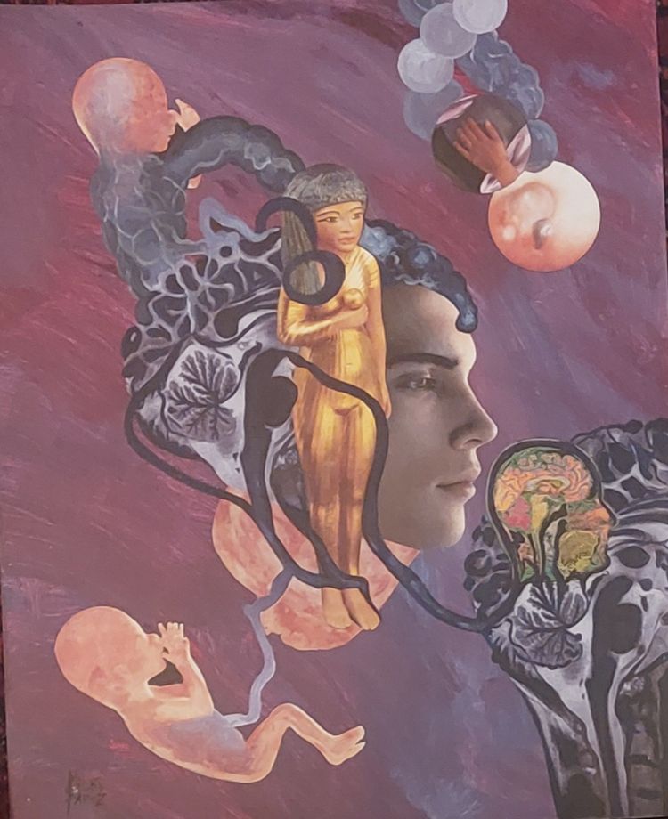 Micky PAPOZ - (1949 - ...) - 3 collage - Acquerelli originali - 1997 circa -