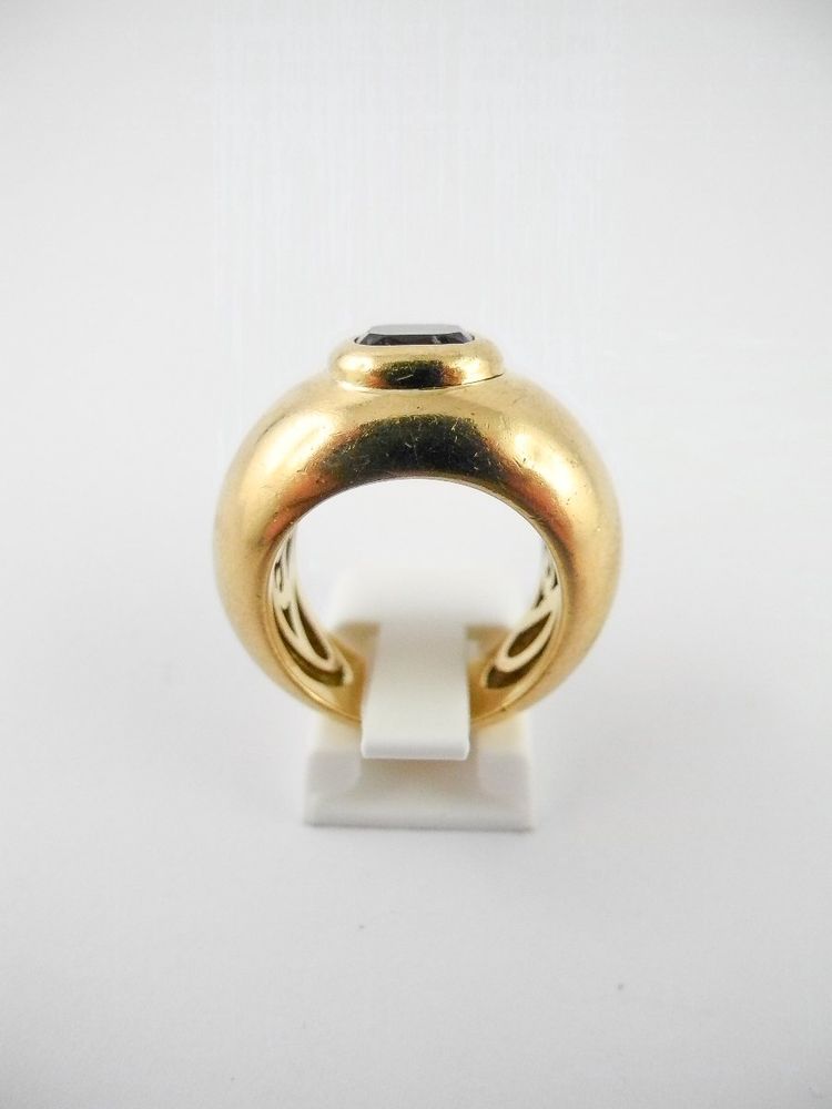 Bague Poiray Jonc Boule Iolite Sur Or Jaune