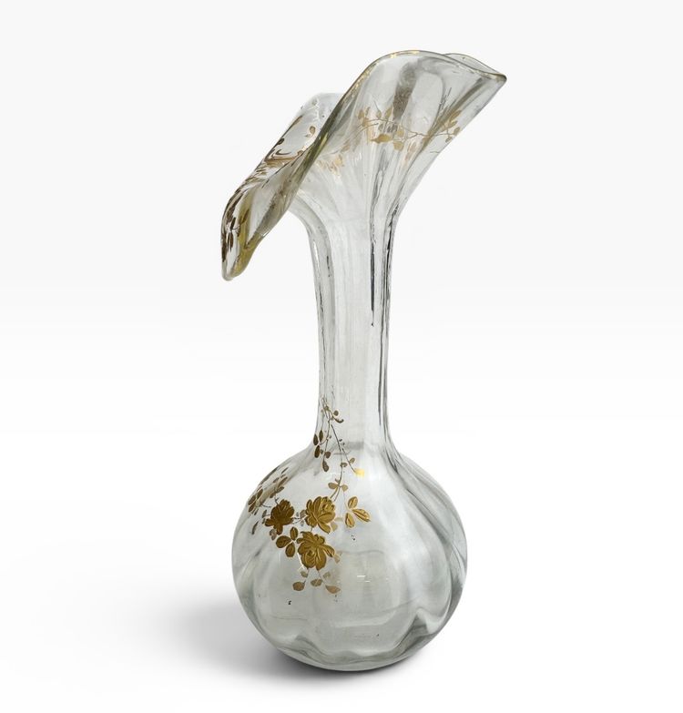 Baccarat - Jugendstil-Vase Modell Jack in the Pulpit.
