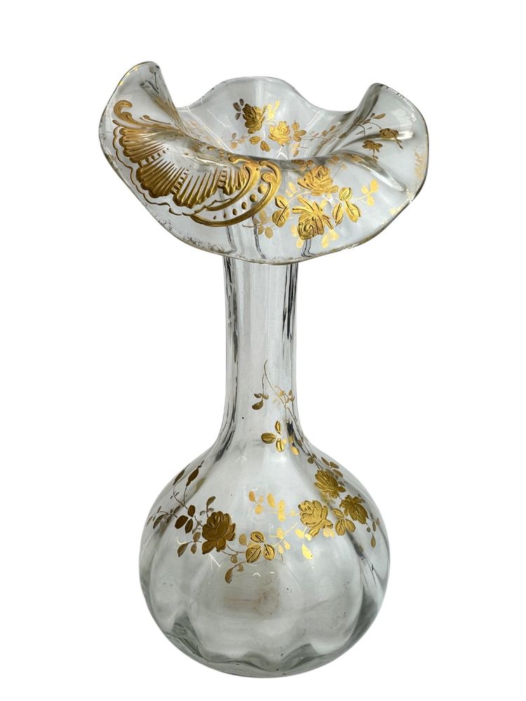 Baccarat - Jugendstil-Vase Modell Jack in the Pulpit.
