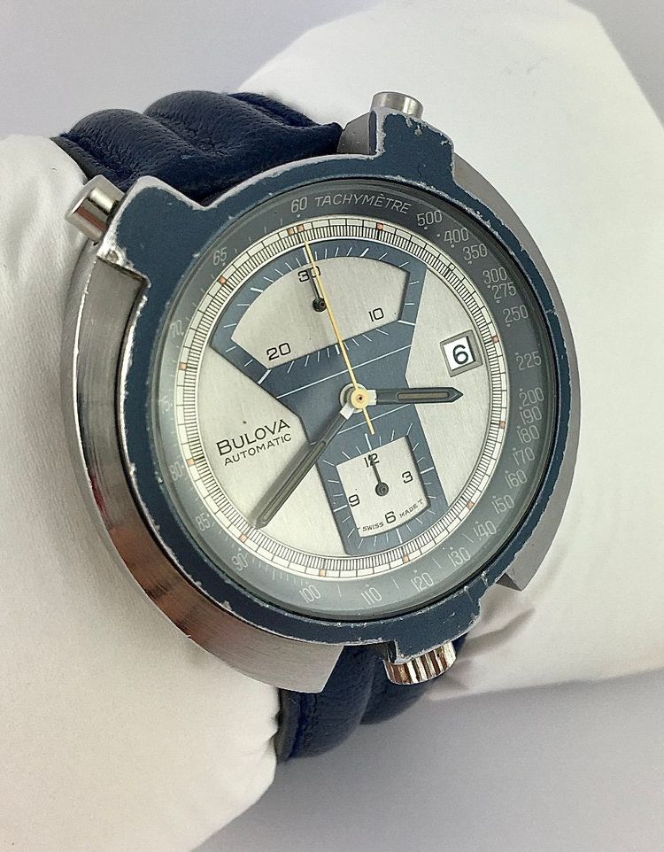 Uhr Bulova Parking Meter Bullhead Chronograph Automatic Micro Rotor 1973