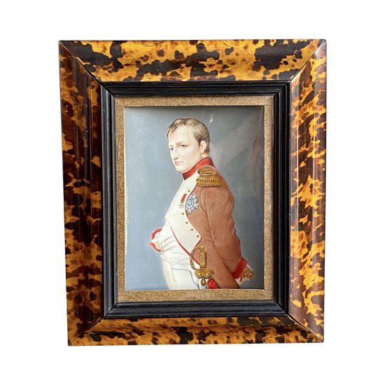 DUMONT François (1751-1831) Napoleon Bonaparte Miniatur auf Elfenbein