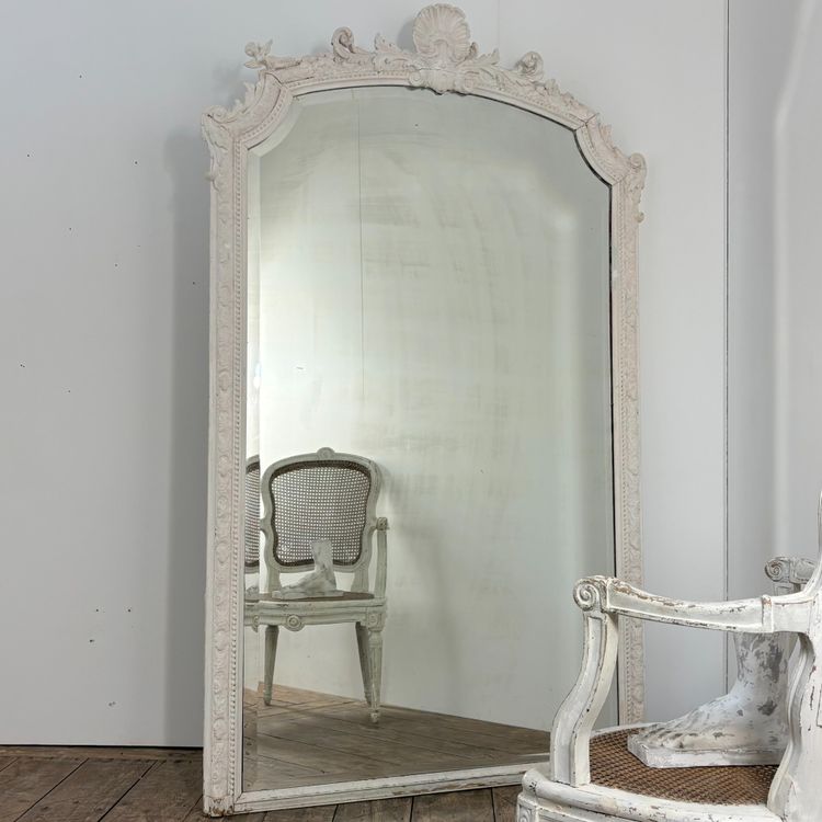 Grand miroir XIXe de style régence