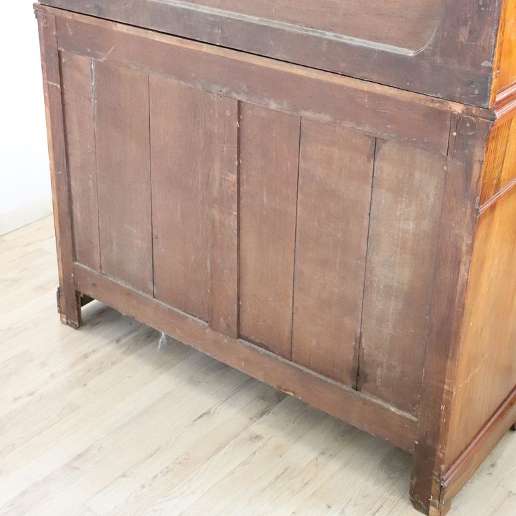 Antiker Sideboard-Schrank aus Nussbaumholz, Italien, Mitte des 19. Jahrhunderts