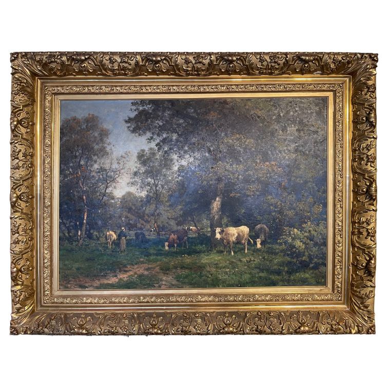 GRAND TABLEAU SIGNÉ JULIUS JACOBS BAKHUIJZEN VERS 1865