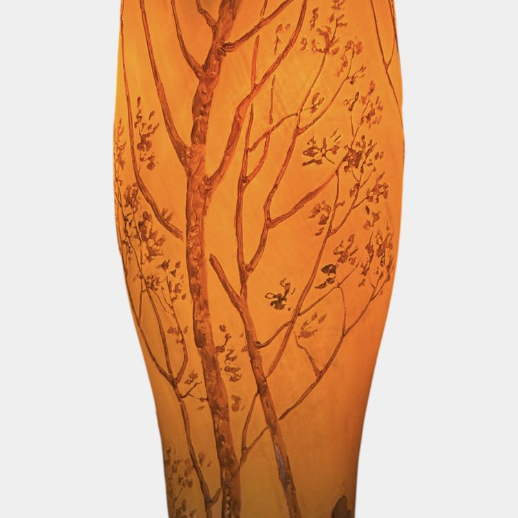 Große Jugendstil-Lampe Legras