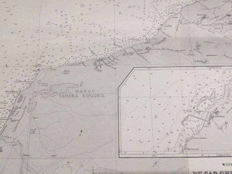 Grande carte marine « Côtes Ouest d’Afrique »