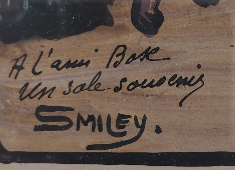 SMILEY - "Une sacrée grippe" - gouache originale