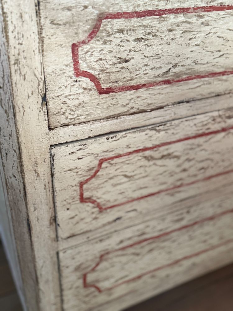 Cassettone del XIX secolo con bella patina Luigi XVI
