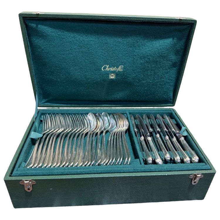 Christofle Housewife – Spatours-Modell – Silbernes Metall – 1950er Jahre