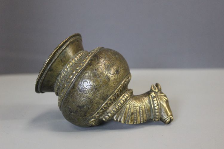 Sacred Cow Head in Bronze, India late 18th century