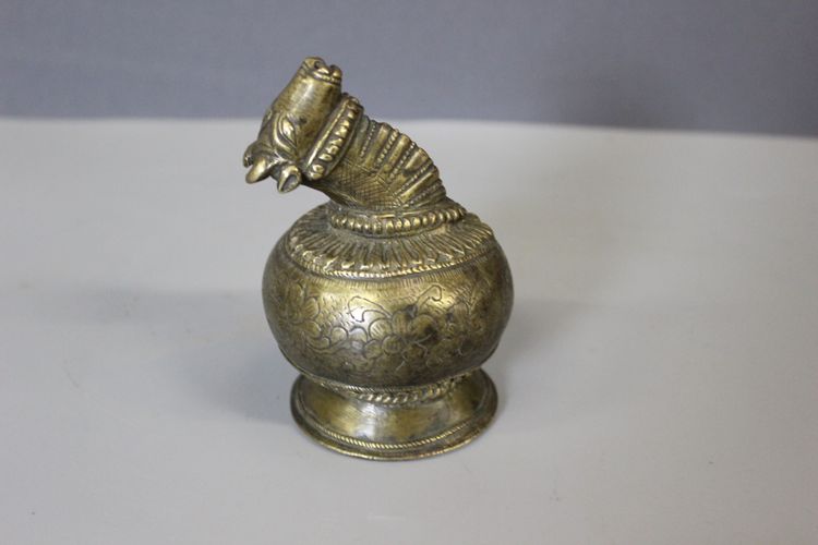 Sacred Cow Head in Bronze, India late 18th century