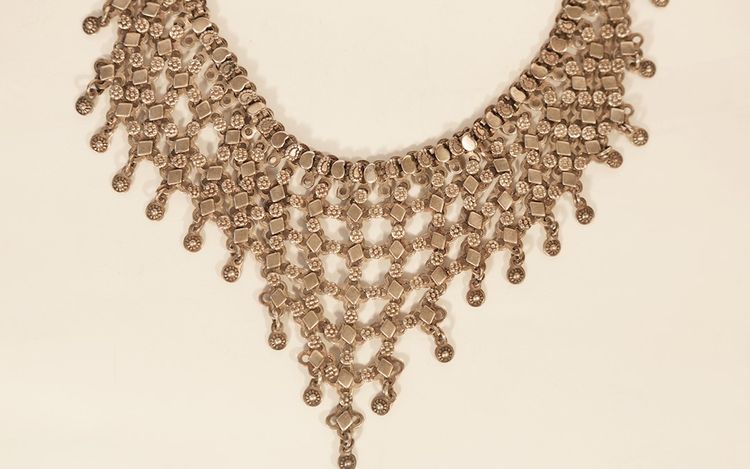 Collier à pendants en argent  Inde 