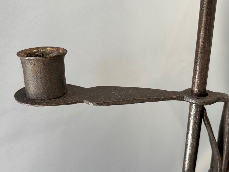 Wrought iron chandelier with a mechanism, 18th century