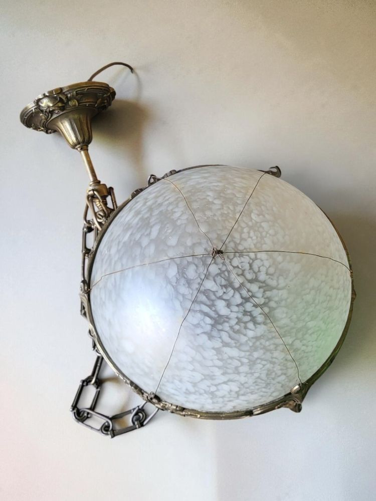 Art Deco Bronze Pendant Light