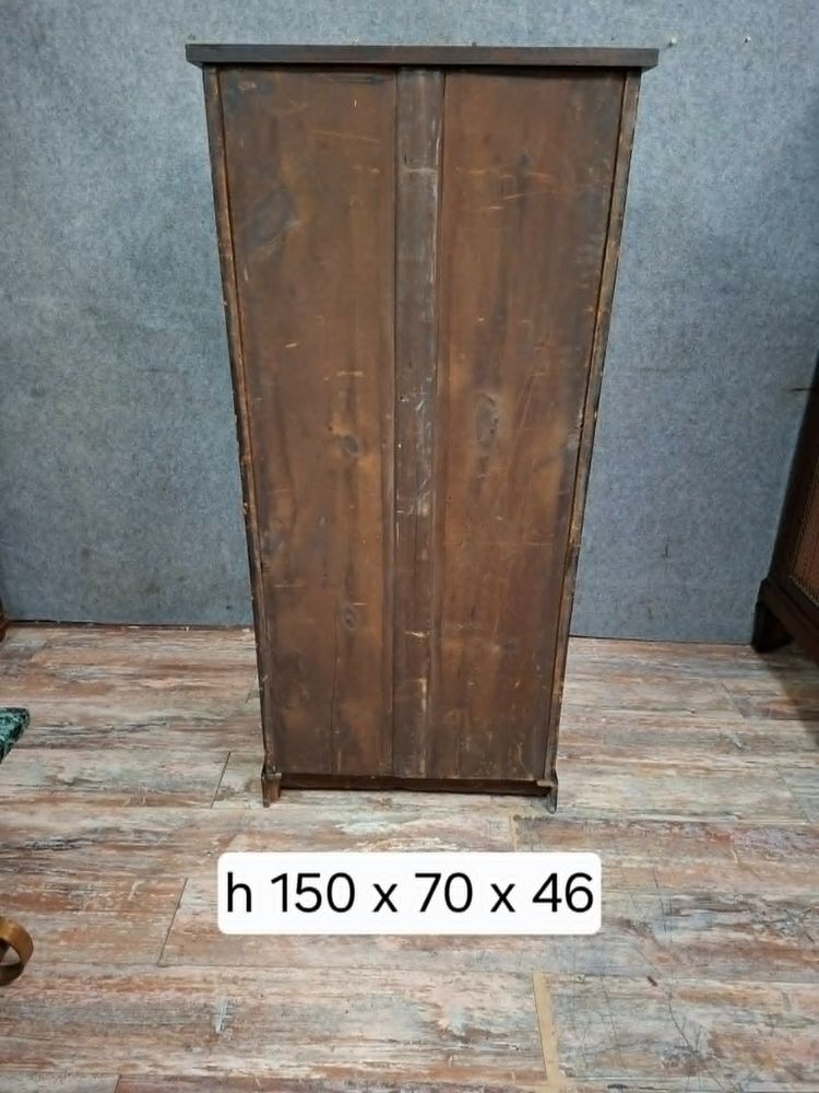 Agenda settimanale in stile Restoration, realizzata in mogano e impiallacciatura di mogano.