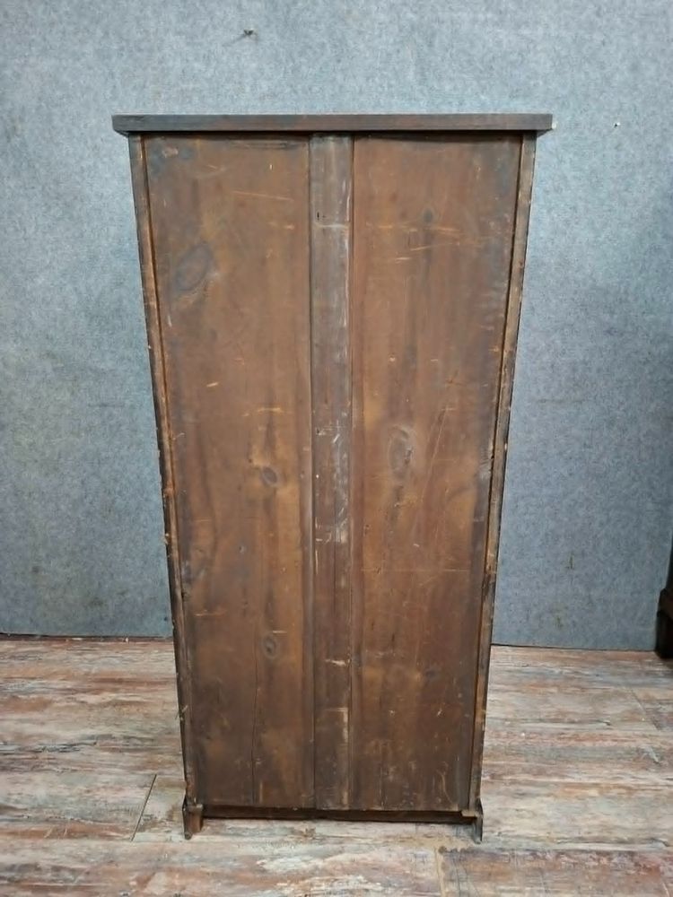 Agenda settimanale in stile Restoration, realizzata in mogano e impiallacciatura di mogano.