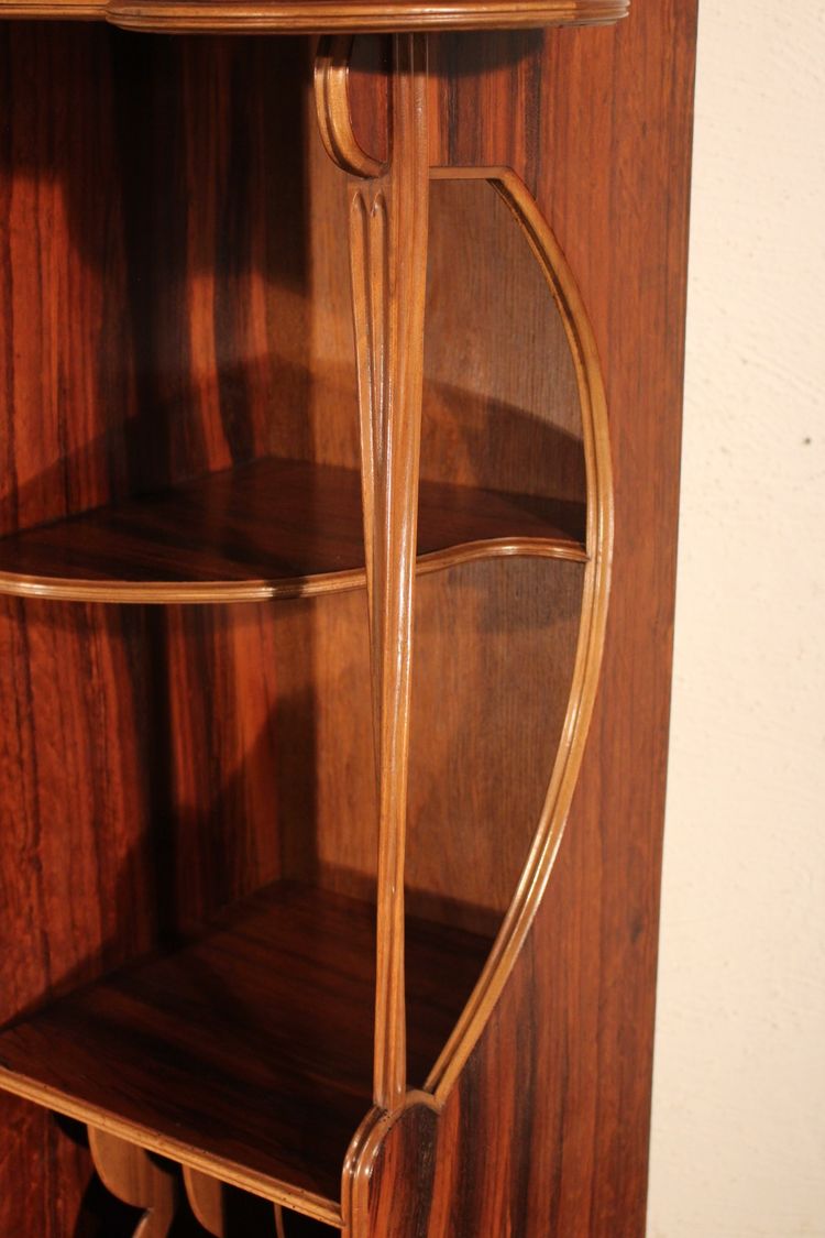 Art Nouveau shelving unit
