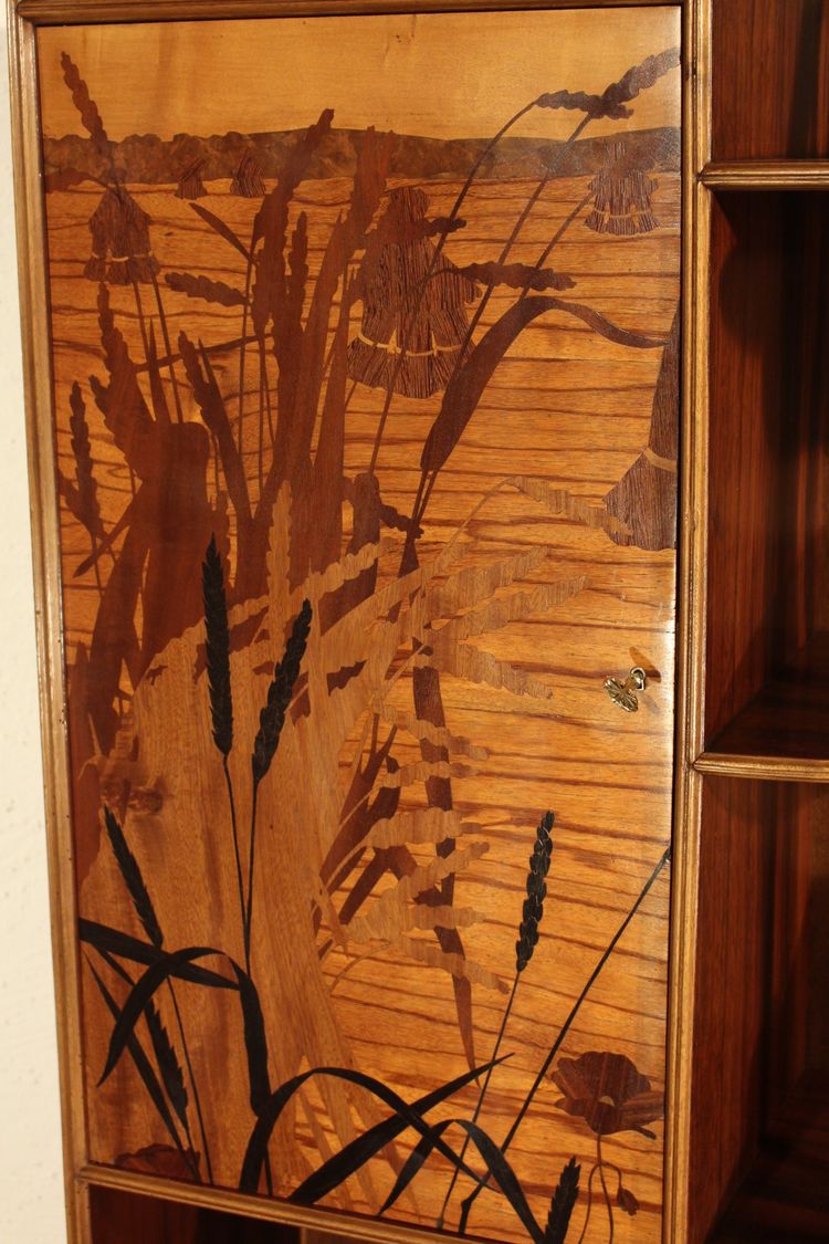 Art Nouveau shelving unit