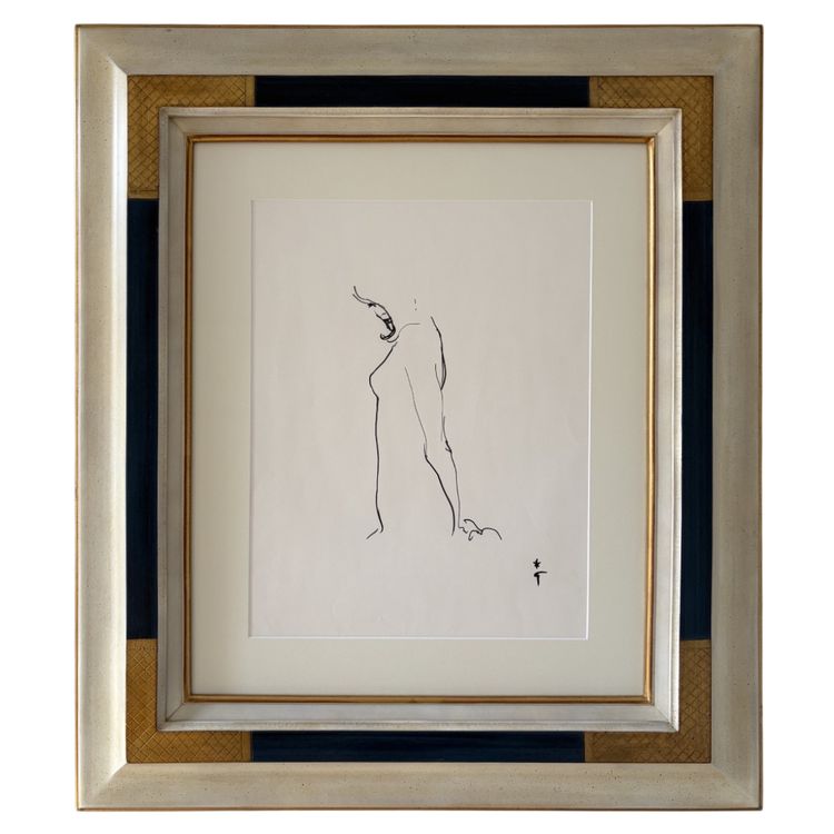 René Gruau, Sensuality, felt-tip pen on paper