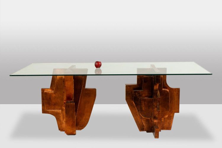 Matteo Ceccarelli. “Brutalist” sculptural dining table. 1980s. LS67203165