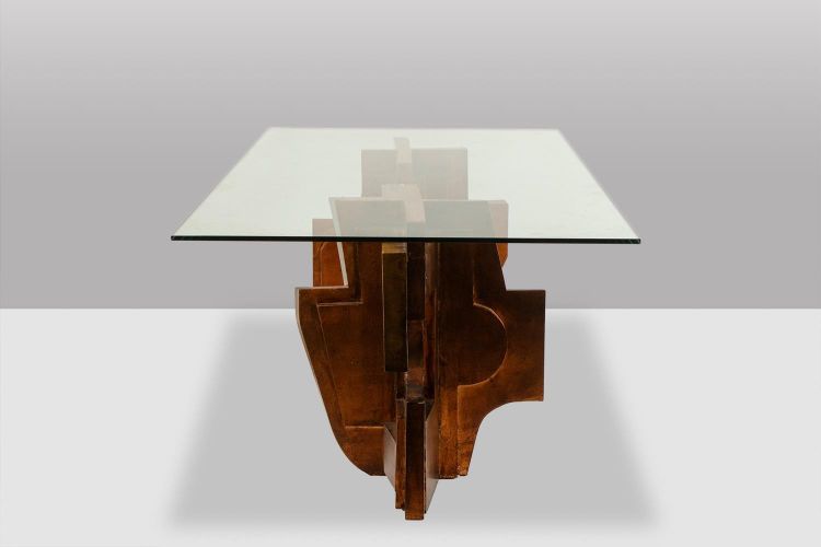 Matteo Ceccarelli. “Brutalist” sculptural dining table. 1980s. LS67203165