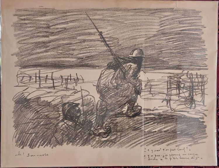T.A. STEINLEIN - (1859 - 1923) - 2 lithographs - World War I -