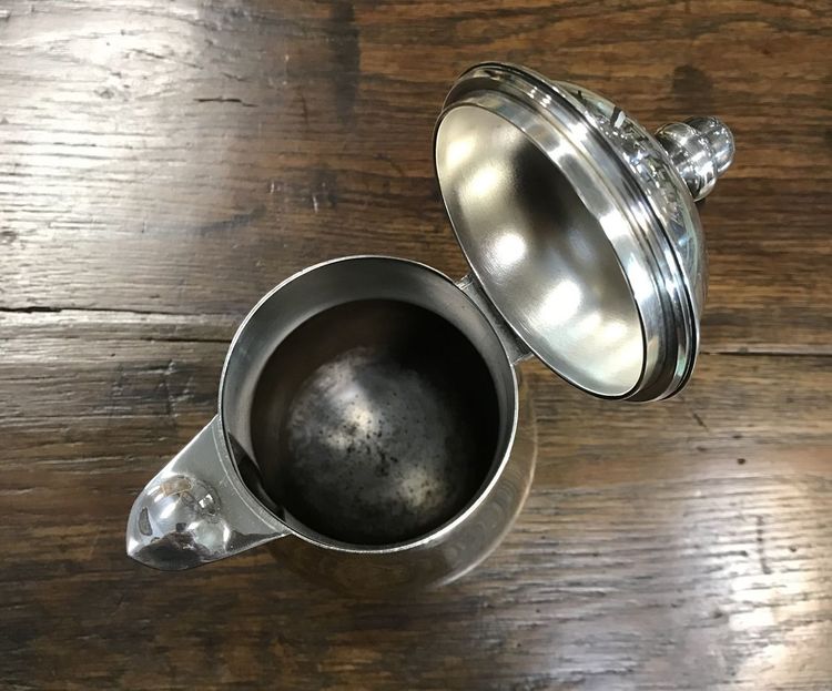 Silver-plated metal teapot, Ercuis