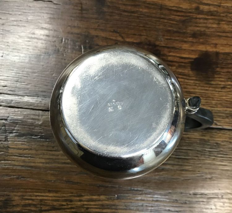 Silver-plated metal teapot, Ercuis
