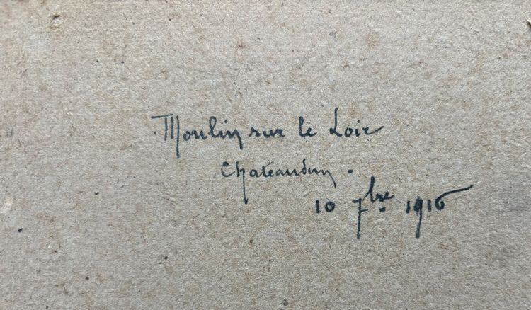 Hübsches kleines Ölgemälde auf Holz