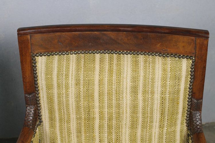 Paire de bergères en bois fruitier époque Empire 19ème
