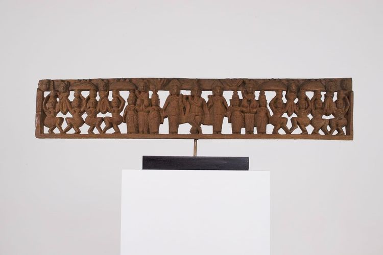 Panneau en bois sculpté ajouré – Inde du Sud