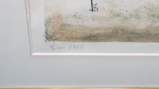 Epreuve d'artiste B.Gantner seconde moitié XXe