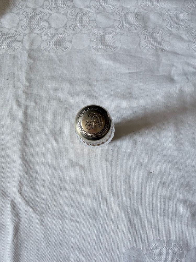 Antique cut crystal and silver lemon balm bottle – Minerva hallmark
