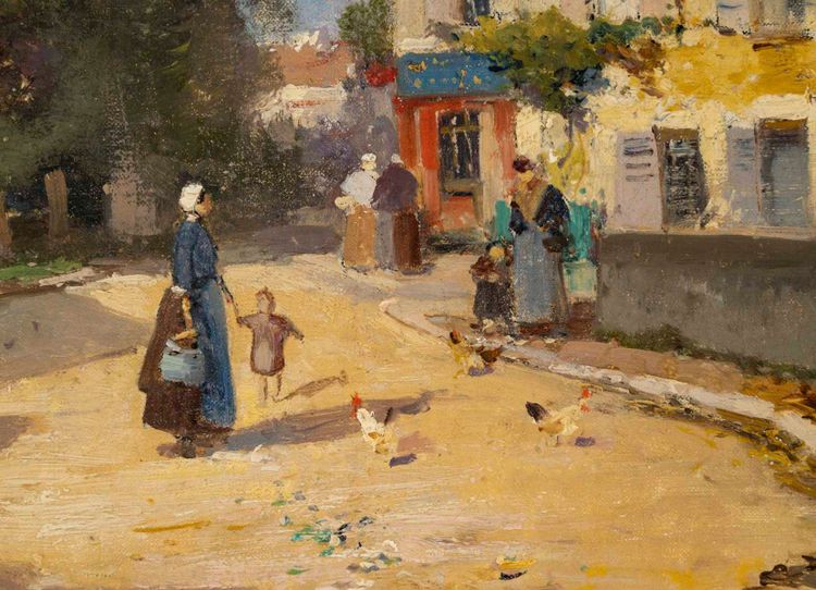 Eugène Galliéni Laloue 1854-1941 Das Dorf