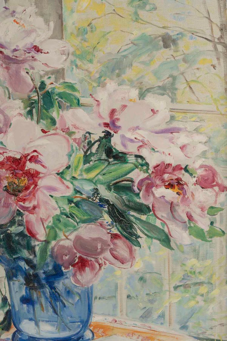 Angélina DRUMAUX (1881-1959). Les pivoines 
