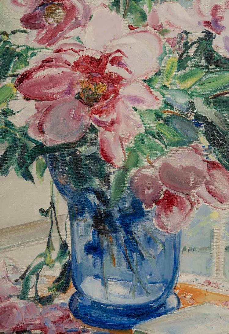 Angélina DRUMAUX (1881-1959). Les pivoines 