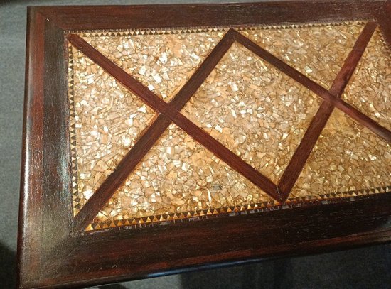 Table desserte - Nacre - Louis XVI - Fin XIXème siècle 