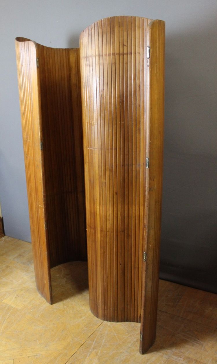 Baumann Wooden Slatted Screen circa 1950