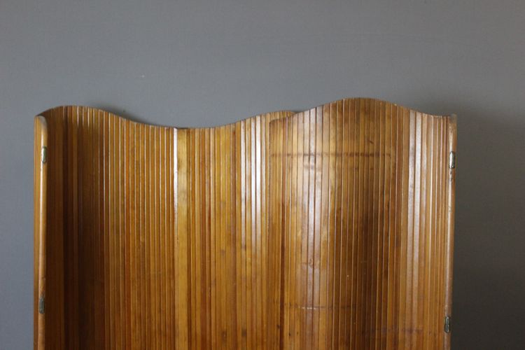 Baumann Wooden Slatted Screen circa 1950