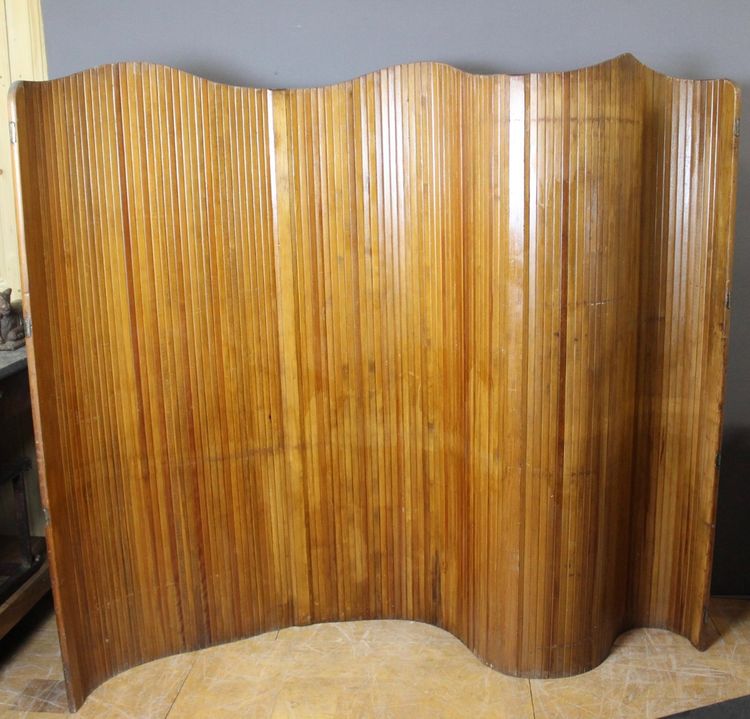 Baumann Wooden Slatted Screen circa 1950